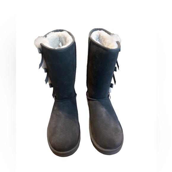 Koolaburra‎ by UGG Women’s Victoria Tall Boots Bows 1015875 Suede Size 11 - Picture 3 of 7